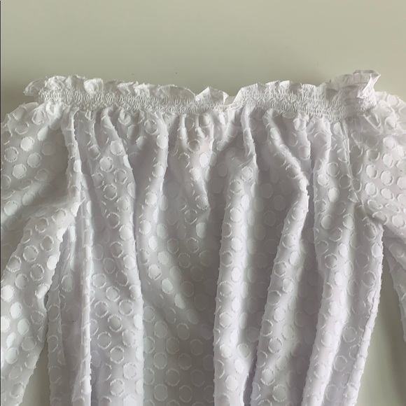 Michael Kors- off the shoulder- white polka dots! - Picture 4 of 5